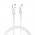 Kabel Typ C do Lightning IPhone MFi PD 3A 30W 1 m biały