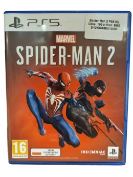 SPIDER-MAN 2 MARVEL PS5 PLAYSTATION 5 GRA NA PŁYCIE