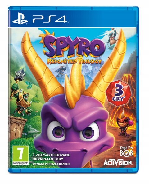 Spyro Reignited Trilogy PS4 Nowa Gra na Płycie w Folii