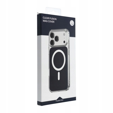 Etui na iPhone 17 Clear Fusion Mag Cover zgodne z MagSafe granatowe