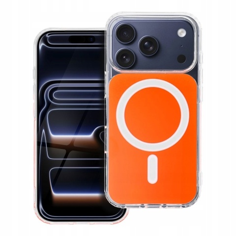 Etui na iPhone 17 Clear Fusion Mag Cover zgodne z MagSafe hermes orange