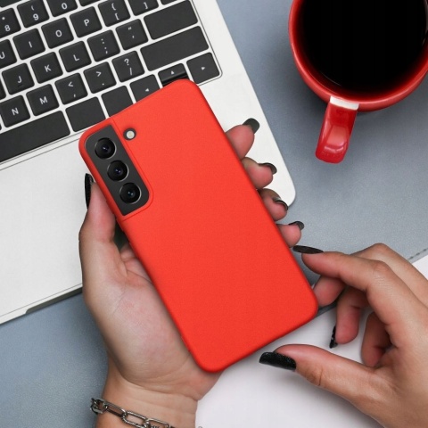 Futerał SILICONE do SAMSUNG Galaxy A56 5G brzoskwiniowy