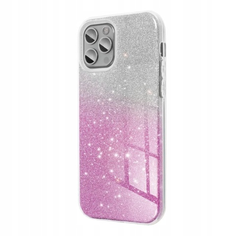 Futerał do Samsung A56 5G Shining transparentny różowy