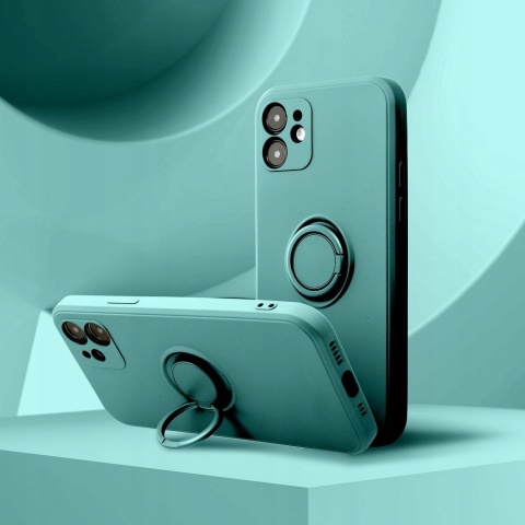 Futerał do Samsung A56 5G Silicone Ring zielony