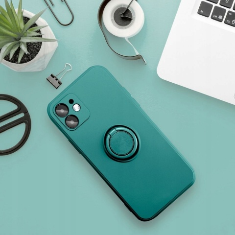Futerał do Samsung A56 5G Silicone Ring zielony