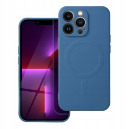 Futerał do iPhone 17 PRO Silicone Mag Cover zgodny z MagSafe (camera protection) niebieski