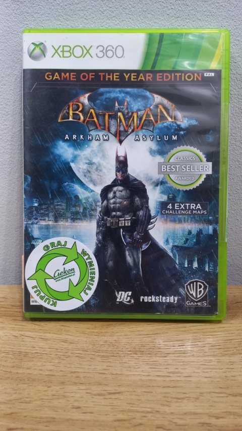 Gra Batman Arkham Asylum GOTY X360 Xbox360 Używana