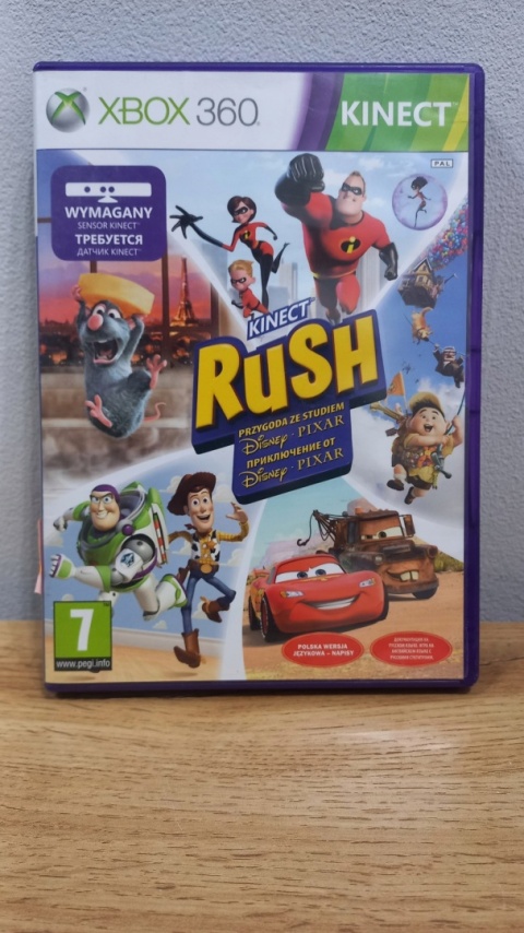 Gra Kinect Rush: Przygoda ze Studiem Disney Pixar X360 Xbox 360 Używana