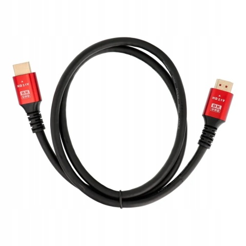 Kabel HDMI 2.1 8K 60Hz / 4K 120Hz - Ultra High Speed, HDR, eARC, VRR, 48Gbps 2 m czarny