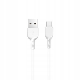 Kabel USB A do USB C Hoco 2,4A 3 m X20 biały
