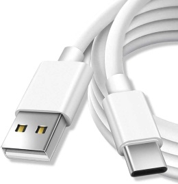 Kabel USB A do USB C Hoco 2,4A 3 m X20 biały