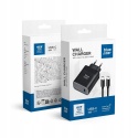 Ładowarka sieciowa do telefonu Blue Star USB C QC4.0 PD 3A 45W + kabel USB C do USB C TFB-TC- 45WPD czarna