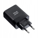 Ładowarka sieciowa do telefonu Blue Star USB C QC4.0 PD 3A 45W + kabel USB C do USB C TFB-TC- 45WPD czarna
