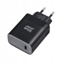 Ładowarka sieciowa do telefonu Blue Star USB C QC4.0 PD 3A 45W + kabel USB C do USB C TFB-TC- 45WPD czarna