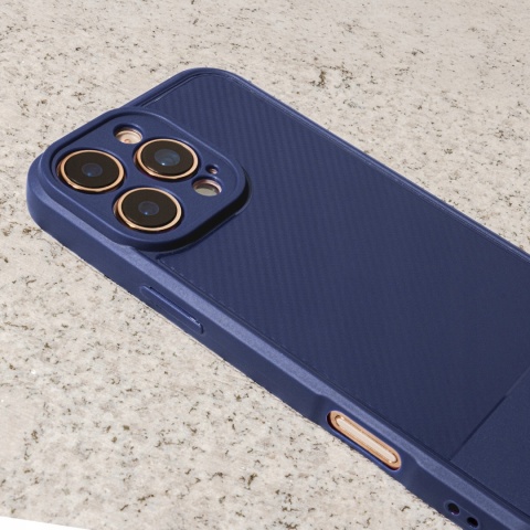 Nakładka Simple Carbon do Samsung Galaxy A56 5G niebieska