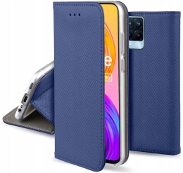 Etui Smart Magnet do Realme 8 / 8 Pro granatowe