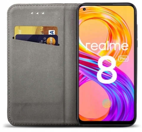 Etui Smart Magnet do Realme 8 / 8 Pro granatowe