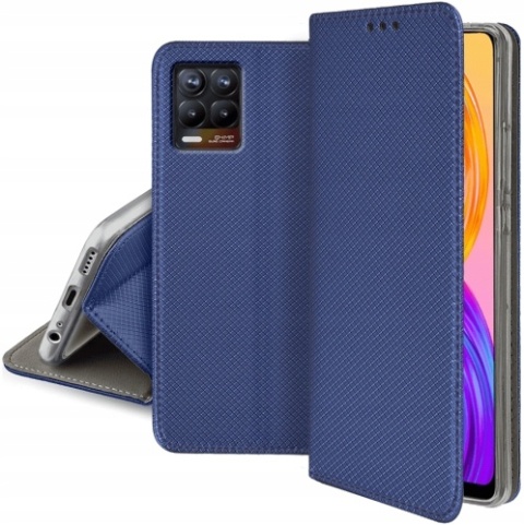 Etui Smart Magnet do Realme 8 / 8 Pro granatowe