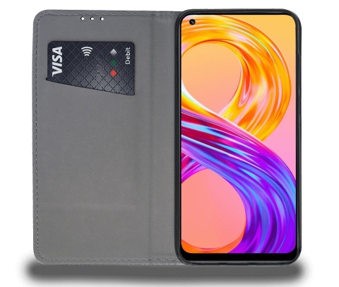 Etui Smart Magnet do Realme 8 / 8 Pro granatowe
