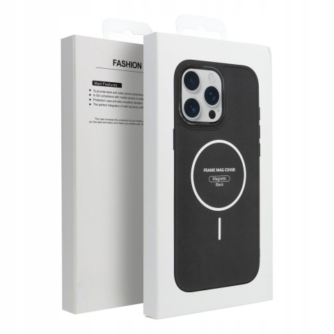 Etui na iPhone 17 Frame Mag Cover zgodne z MagSafe czarne
