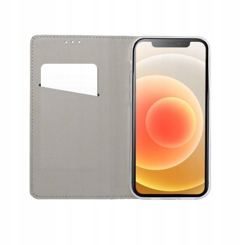 Etui z klapką na Samsung A57 5G Smart Case Book złote