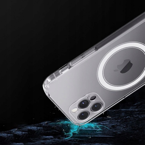 Futerał do iPhone 13 PRO MAX Clear Mag Cover (STR / CAMERA PROTECTION) zgodny z MagSafe transparentny