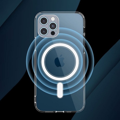 Futerał do iPhone 13 PRO MAX Clear Mag Cover (STR / CAMERA PROTECTION) zgodny z MagSafe transparentny