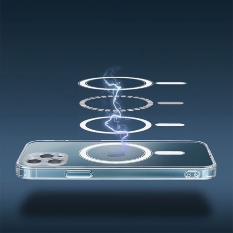 Futerał do iPhone 13 PRO MAX Clear Mag Cover (STR / CAMERA PROTECTION) zgodny z MagSafe transparentny