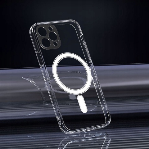 Futerał do iPhone 13 PRO MAX Clear Mag Cover (STR / CAMERA PROTECTION) zgodny z MagSafe transparentny