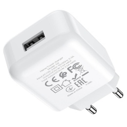 HOCO ładowarka sieciowa USB 2A N2 Vigour biała