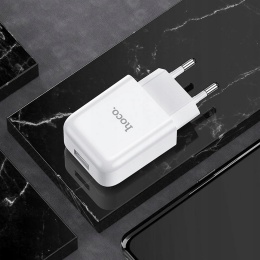 HOCO ładowarka sieciowa USB 2A N2 Vigour biała