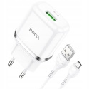 HOCO ładowarka sieciowa USB 3A QC3.0 Fast Charge Special Single Port z kablem Micro N3 biała
