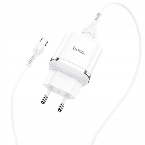 HOCO ładowarka sieciowa USB 3A QC3.0 Fast Charge Special Single Port z kablem Micro N3 biała