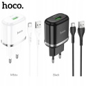 HOCO ładowarka sieciowa USB 3A QC3.0 Fast Charge Special Single Port z kablem Micro N3 biała