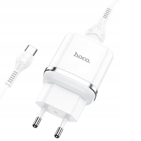 HOCO ładowarka sieciowa USB 3A QC3.0 Fast Charge Special Single Port z kablem Micro N3 biała