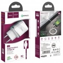 HOCO ładowarka sieciowa USB 3A QC3.0 Fast Charge Special Single Port z kablem Micro N3 biała