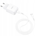 HOCO ładowarka sieciowa USB + kabel Typ C 2.1A N2 Vigour biała