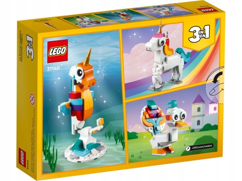 LEGO Creator 3 w 1 31140 Magiczny jednorożec