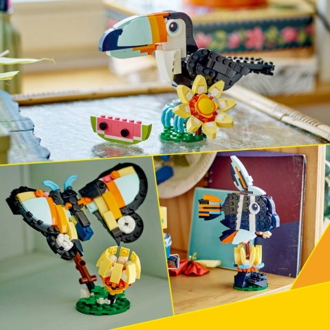 LEGO Creator 3 w 1 Dzikie zwierzęta: Tropikalny tukan 31173