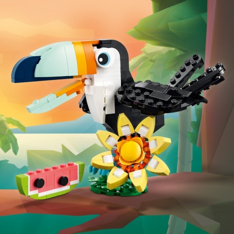 LEGO Creator 3 w 1 Dzikie zwierzęta: Tropikalny tukan 31173