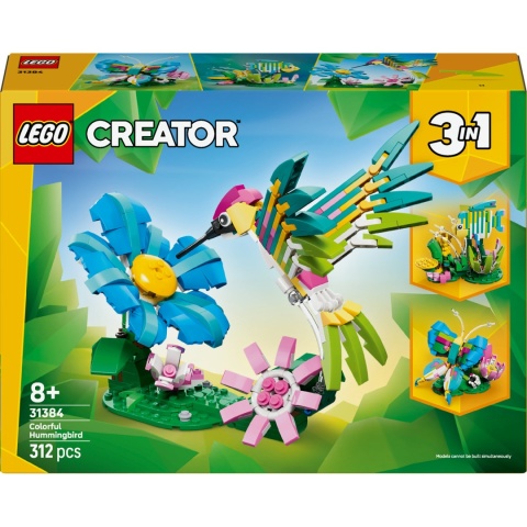 LEGO Creator - Dzikie zwierzęta: kolorowy koliber 3w1 31384