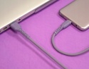 Maxlife kabel MXUC-04 USB - USB-C 1,0 m 3A fioletowy