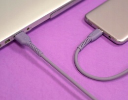 Maxlife kabel MXUC-04 USB - USB-C 1,0 m 3A fioletowy