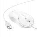 Myszka przewodowa Hoco USB A 1600 dpi GM13 biała
