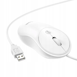 Myszka przewodowa Hoco USB A 1600 dpi GM13 biała