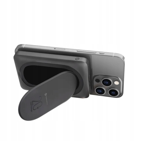 Powerbank zgodny z MagSafe Forcell F-Energy MagStand F10K2 QC3.0 PD 5A 20W 10000 mAh czarny
