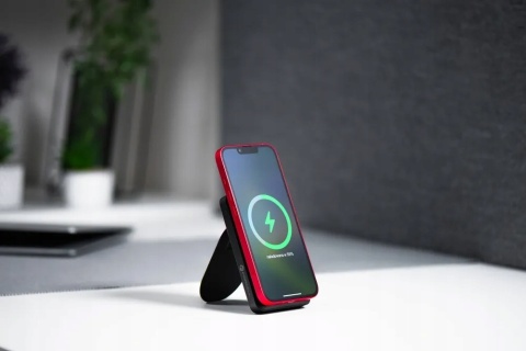 Powerbank zgodny z MagSafe Forcell F-Energy MagStand F10K2 QC3.0 PD 5A 20W 10000 mAh czarny