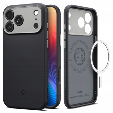 SPIGEN futerał NANO POP MAG kompatybilny z MagSafe do IPHONE 17 Pro Max black sesame