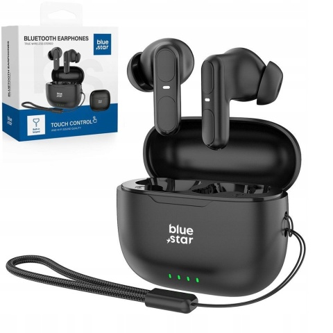 Blue Star słuchawki bezprzewodowe stereo TWS BK31 czarne