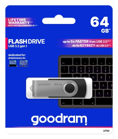 GOODRAM pendrive UTS3 64GB USB3.2